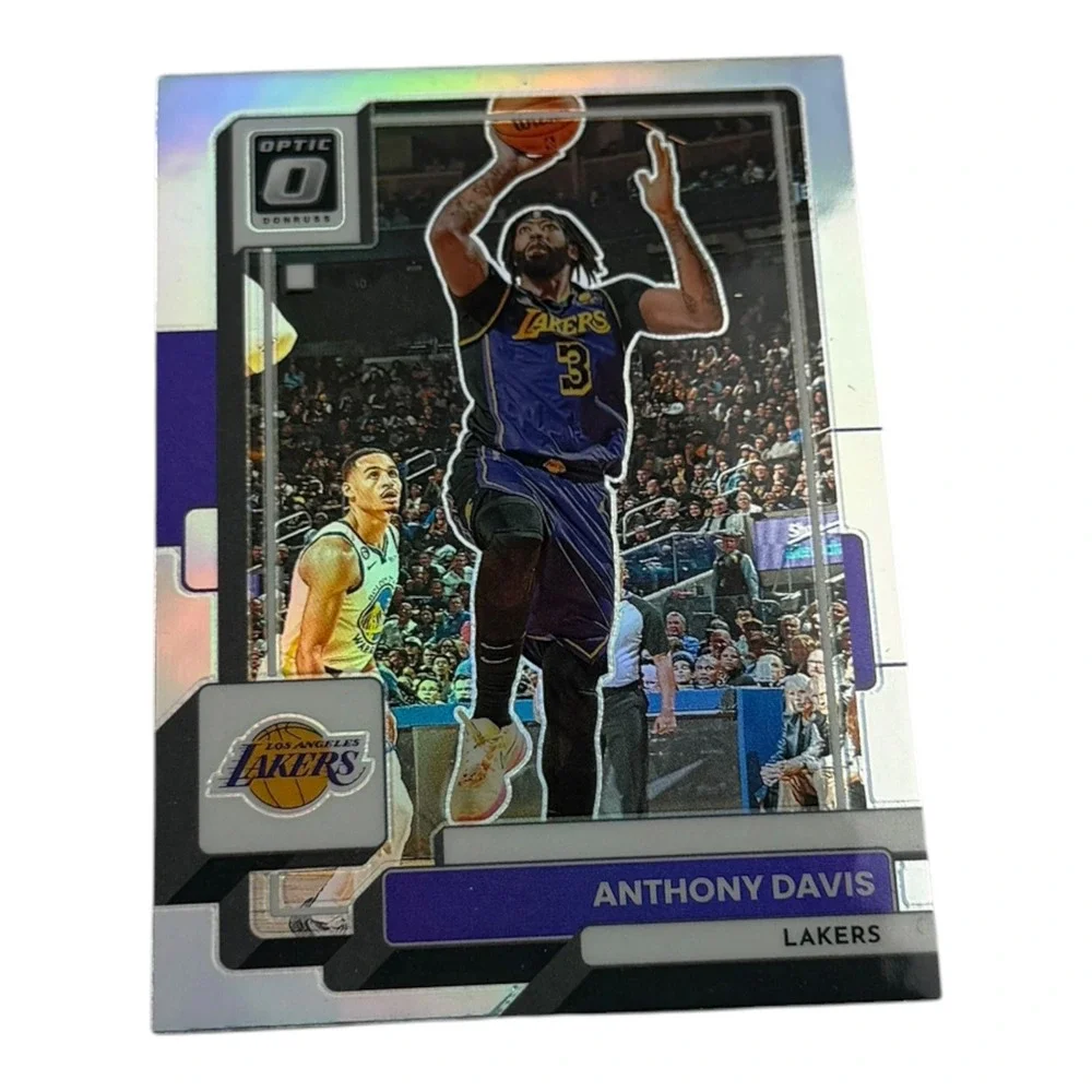 2022-23 Panini Donruss Optic Anthony Davis Silver Prizm Holo Lakers Card 122